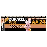 Duracell Plus Batterien AA, 24 Stück, langlebige Power, AA Batterie für Haushalt und...