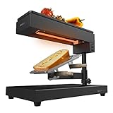 Cecotec Raclette Cheese&Grill 6000 Black. Potencia 600W, Función Grill, Acabado Acero...