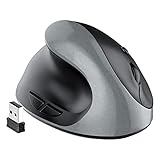 Ergonomische Maus, 2.4G Wireless Vertikale Ergonomische Optische Maus mit 6 Tasten und 3...