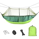 Outdoor Hängematte 260 * 140cm, Hängemattenzelt Camping Hängematte Outdoor...