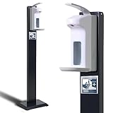 SWAVGO - Hygienestation mit Desinfektionsspender - Desinfektionssäule mit Sensor oder...