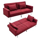 Mingone Schlafsofa 3 Sitzer Sofabett Sofa mit Schlaffunktion Bettsofa Klappsofa...