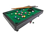 Noris 606167704 Pool Billard & Snooker inkl. 2 Queues, 16 Billard und 17 Snooker Kugeln...