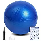 flintronic Gymnastikball, 55 cm Ultra-Dicker Anti-Explosions-Yoga-Ball mit...