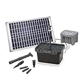 esotec Solar Teichfilter Komplettset mit Pumpe Profi 25/650 LED | Teichfilterset mit...