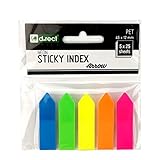 D.RECT 9347 Haftstreifen Pagemarker Index Haftmarker Film Textstreifen PET-Folie 45x12mm...