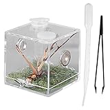 VILLCASE Springspinne Terrarium, Acryl Spinnen Terrarium Transparent...