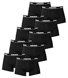 Head Herren Unterwäsche, Boxershorts (10er Pack) in verschiedenen Farben. Large Schwarz