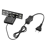 Agatige Aquarium-Licht, 220 V 5 W Wasserdichte Helle Clip-on-Aquarium-Lampe LED-Weißlicht...