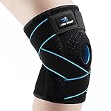 Kniebandage mit seitlichen Stabilisatoren, X-Pro Sport verstellbare Patella-Kniebandage,...