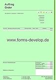 Bestellungen, Aufträge, Auftragsvordruck, PDF A4-H Standard