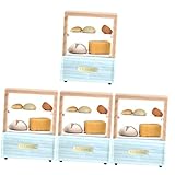 Toyvian 4 Sets Kit Küche Für DIY Miniatur Spielen Kuchen Möbel Brot Puppe Dekoration...