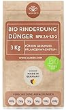 Bio Rinderdung Dünger 3Kg - Ideal als Naturdünger - 100% natürlich - Tierfreundlich