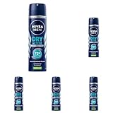 NIVEA MEN Dry Active Deo Spray (150 ml), effektives Anti-Transpirant für ein trockenes...