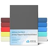 etérea Jersey Topper Boxspringbett Spannbettlaken 90x200 bis 100x200 cm -...