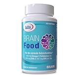 Brain Food | Mit 500 mg Omega-3 Fettsäuren pro Kapsel | Für eine normale Gehirnfunktion...