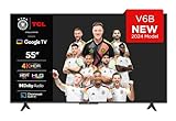 TCL 55V6B 55 Zoll, 4K Ultra HD, HDR TV, Smart TV unterstützt von Google TV (Dolby Audio,...