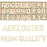 Aerzouser 130 Stück Holzbuchstaben, 3 cm Holzbuchstaben klein, Holzbuchstaben zum...