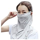 Teelong Damen-Sonnenschutz mit Ohrschlaufen, Bandana, Gesichtsmaske, weich, atmungsaktiv,...