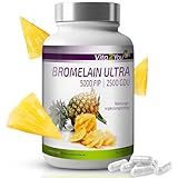 Vita2You Bromelain 5000FIP - 180 Kapseln - magensaftresistent - ohne Zusätze - 10.000FIP...