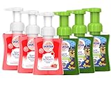 Sagrotan Schaumseifenmix für Kinder, 3 x 250ml Erdbeer- und 3 x 250ml Aloe Vera-Duft