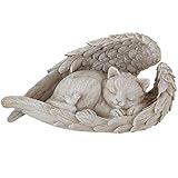 AOTOPYU Katze Hund Engel Haustier Denkmal Grab Marker Tribut Statue, Deko Gedenken Tier...