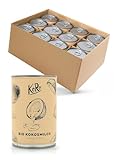 KoRo- Bio Kokosmilch 12x 400 ml - Aus Kokosnuss-Extrakt - Aromatischer Genuss -...