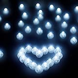 LED Ballons Lichter 100 Stück Ballonlichter Runde LED Luftballons Leuchtend LED-Ballons...