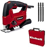 Einhell Stichsäge TC-JS 80/1 Kit (550 W, 20 mm Hubhöhe, Pendelhubfunktion, 80 mm...