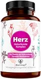 BonVigo® Herz mit Thiamin für normale Herzfunktion, Q10, Weißdorn, Rohkakao,...