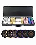 SLOWPLAY Nash Pokerset, mit 500 Nummerierte Poker Chips | Profi pokerchips aus...