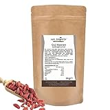 1kg Goji Beeren, Wolfsbeeren, sonnengetrocknet und ungeschwefelt, im Müsli, zum Backen...