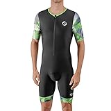 SLS3 Triathlon Einteiler Herren | Aerodynamischer Kurzarm Trisuit mit Ärmeln | 2 Taschen...