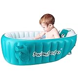 Aufblasbare Babybadewanne, tragbar, faltbar, Mini-Schwimmbad für Kleinkinder...