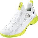 YONEX 2023 Power Cushion 88 Dial 2 Badmintonschuh, Weiß/Limettengelb, Weiß/Limettengelb,...