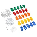 TaNeHaKi Klettergriffe Kinder 25 Pcs Klettergriffe Bunt Klettersteine Kinder Outdoor...