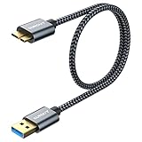 SUNGUY Micro USB 3.0 Kabel 0.5M, USB A Stecker auf Micro B Stecker...