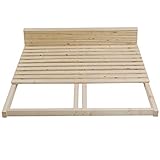 TUGA - Holztech Lattenrost 300Kg reines Naturprodukt unbehandelt bestehend aus...