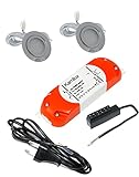 Kamilux 2er Set LED Möbelleuchte Luisa 12Volt 2,4Watt inkl. Anschlusskabel mit Stecker...