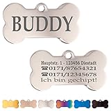 Ibera gifts - Personalisierte Hundemarke für Mittlere bis Große Hunde aus...