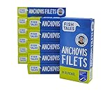 Fish Tales MSC-Anchovis-Filets (Sardellen-Filets) in Olivenöl – 12 x 45g...