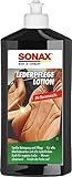 SONAX LederPflegeLotion (500 ml) wasserabweisende Lederpflege mit Bienenwachs für eine...