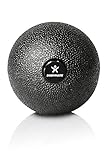 BODYMATE Faszien-Ball Durchmesser 8cm Schwarz, Selbstmassage-Ball klein Faszientraining...