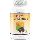 OPC Traubenkernextrakt + natürliches Vitamin C - 240 Kapseln für 8 Monate - Höchster...