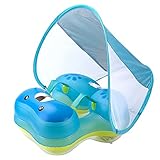 Gobesty Baby Schwimmring mit Sonnendach, Schwimmtrainer Baby, Aufblasbare Baby...