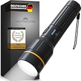 LICHTMEISTER® Taschenlampe (2000 Lumen, 5000 mAh Akku) - Taschenlampe LED...