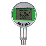 Digitales Manometer, 0-1,6 MPA Edelstahl Digitales Präzisions-Hydraulikmanometer zur...