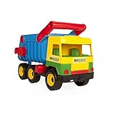 Wader 32051 - Middle Truck Kipper mit arretierbarer Mulde, gelb, Spielzeugauto...