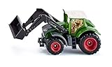 siku 1393, Fendt 1050 Vario Traktor mit Frontlader, Grün/Schwarz, Beweglicher...