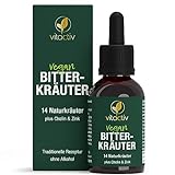 VITACTIV Bitterkräuter - Bittertropfen ohne Alkohol - Erlesene Kräuter plus Cholin &...